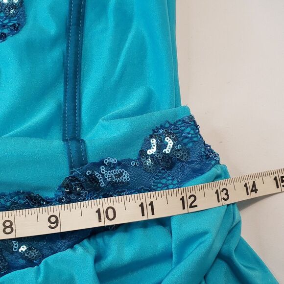 Jazz, tap, contemporary Dance Costume, Blue, Medium Adult - Picture 9 of 9